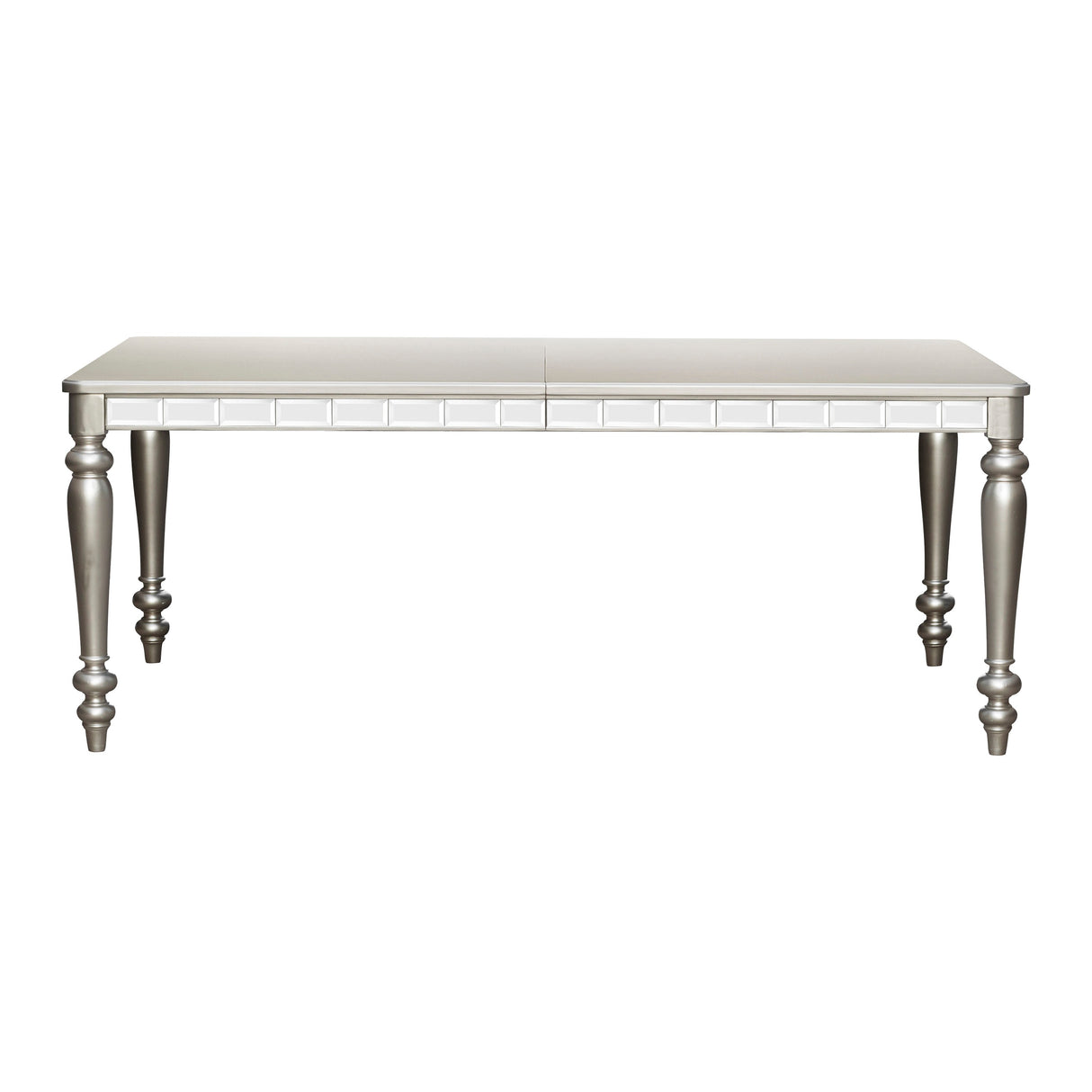 Orsina Silver Mirrored Extendable Dining Table