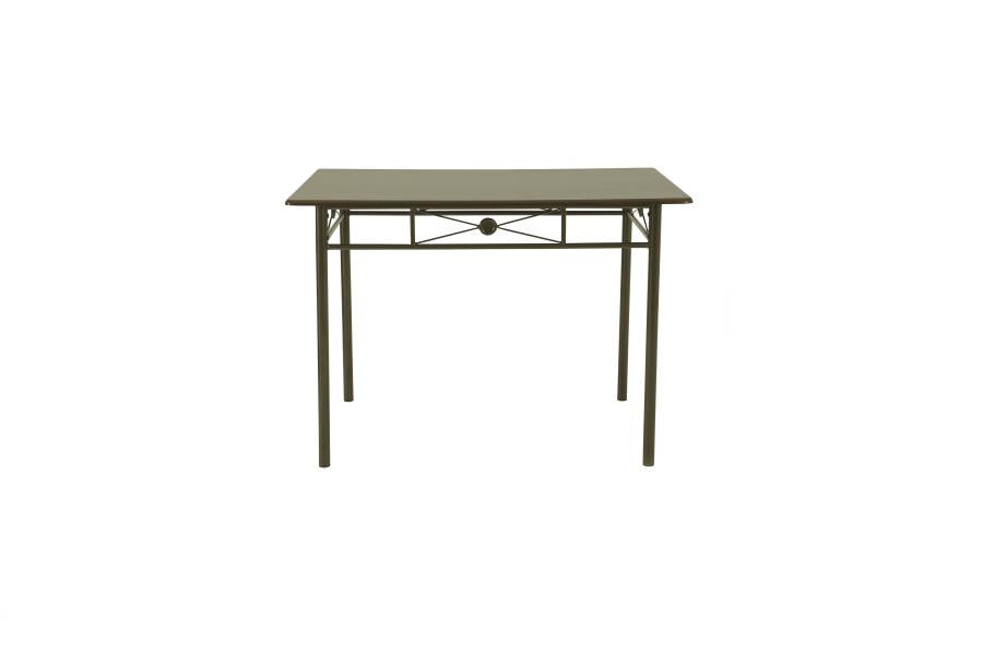 Anna 5-Piece Rectangular Dining Set Dark Bronze