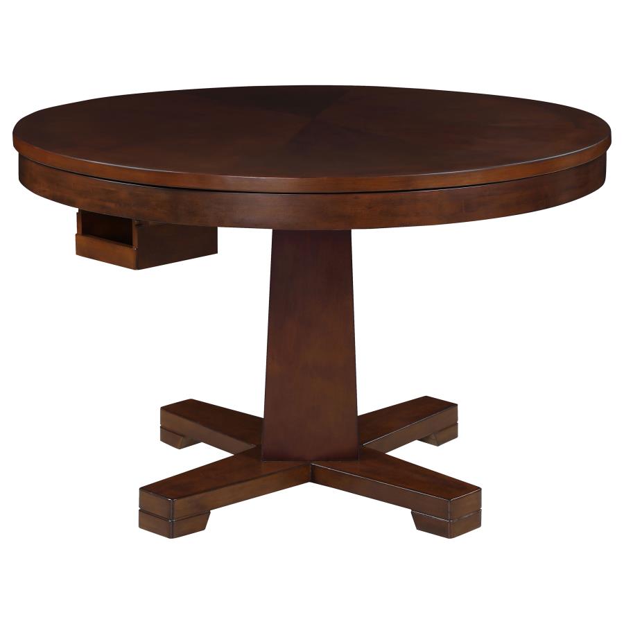 Marietta Tobacco Round Dining And Billiard Poker Game Table