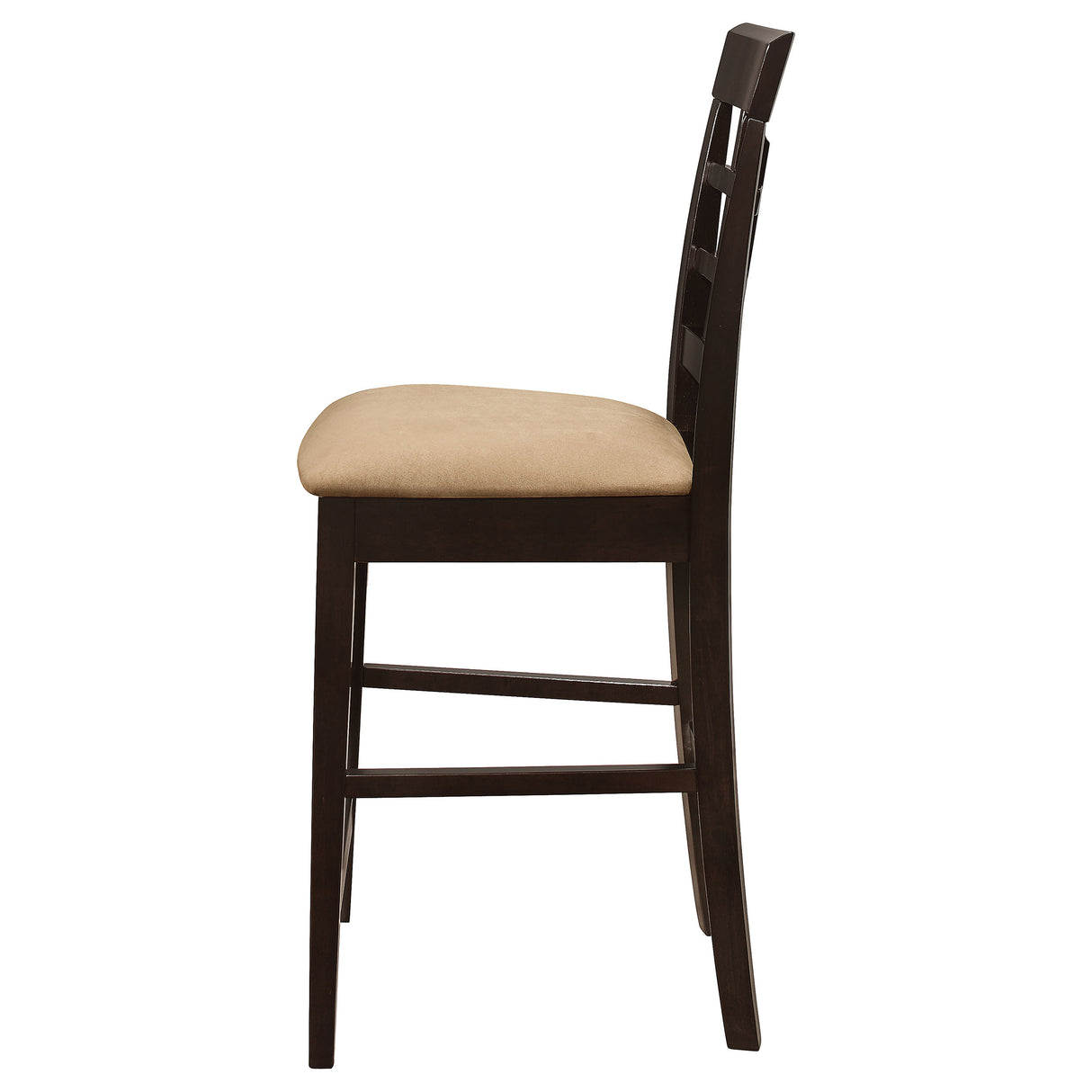 Clanton Upholstered Counter Height Stools Cappuccino And Tan (Set Of 2)