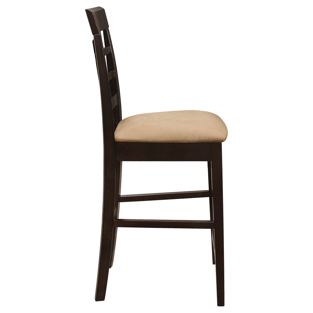 Clanton Upholstered Counter Height Stools Cappuccino And Tan (Set Of 2)