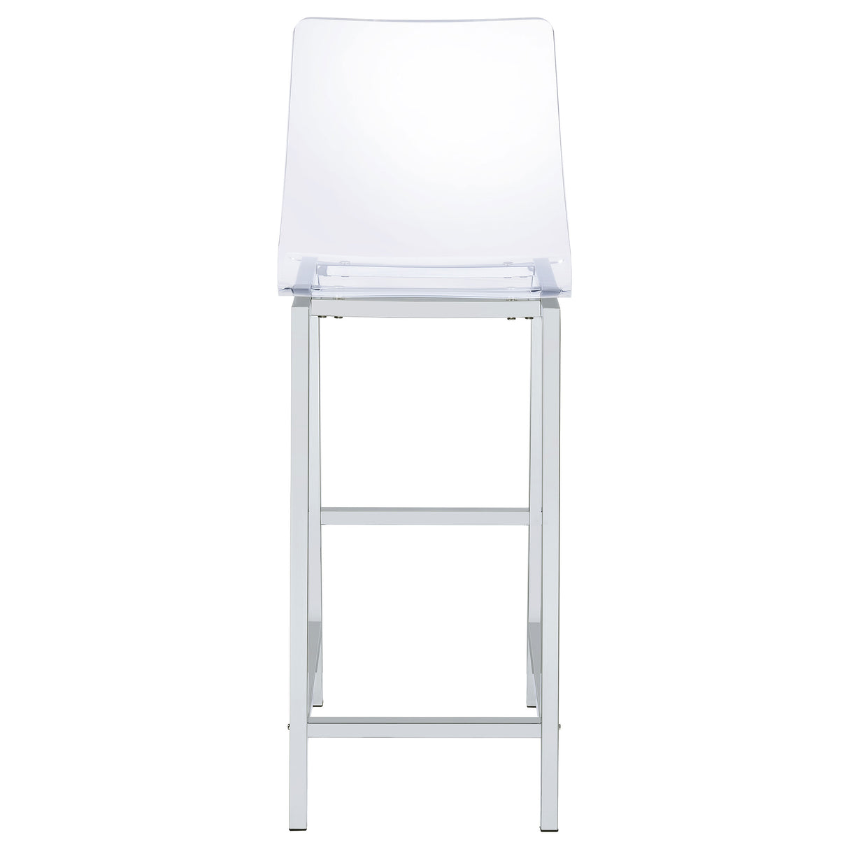 Juelia Bar Stools Chrome And Clear Acrylic (Set Of 2)