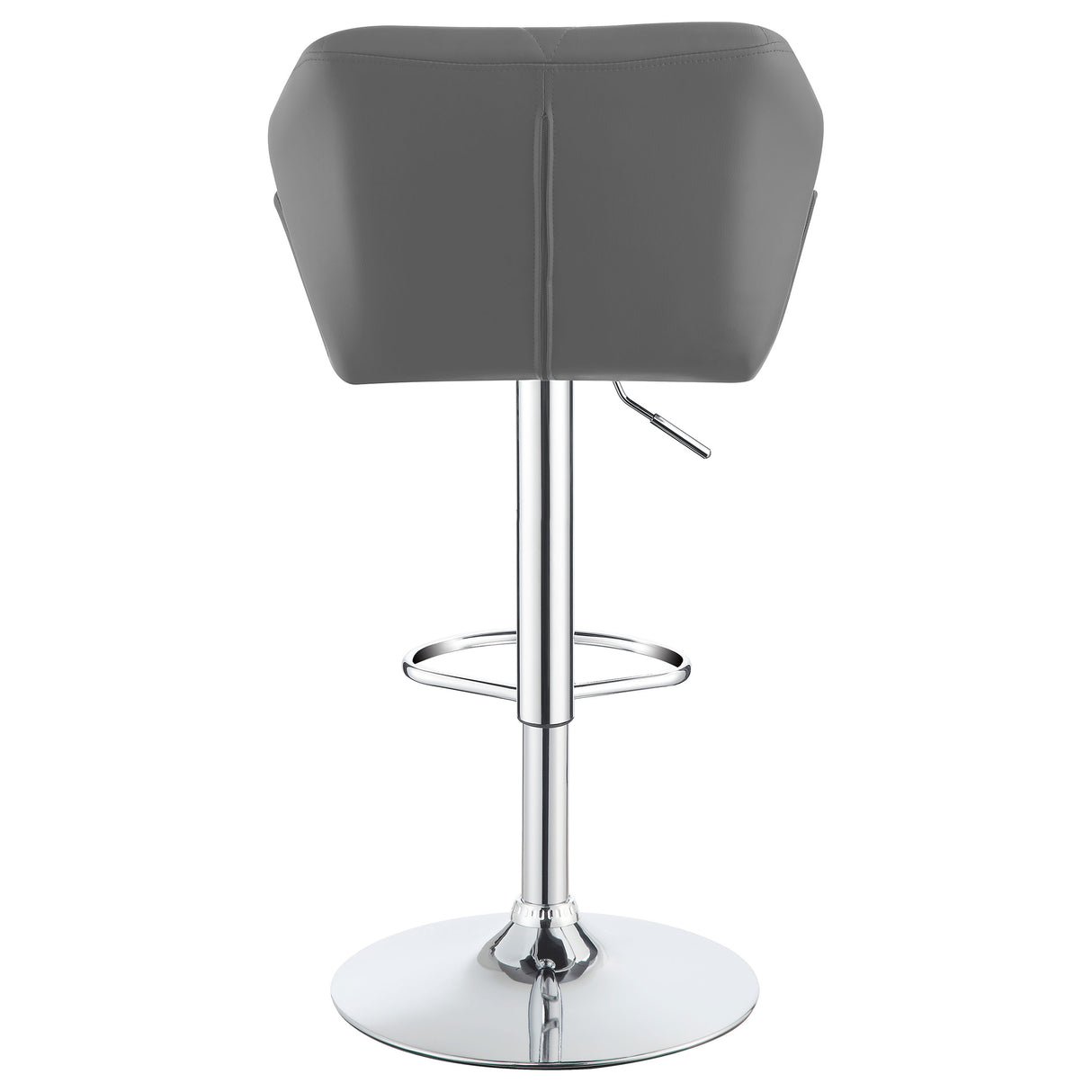 Berrington Adjustable Bar Stools Chrome And Grey (Set Of 2)