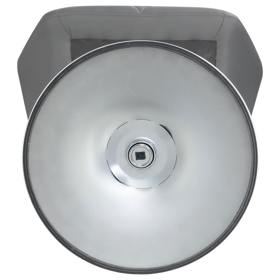 Berrington Adjustable Bar Stools Chrome And Grey (Set Of 2)