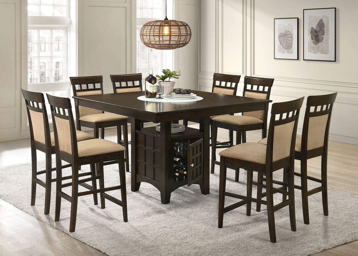 Gabriel Cappuccino 52-Inch Counter Height Dining Table