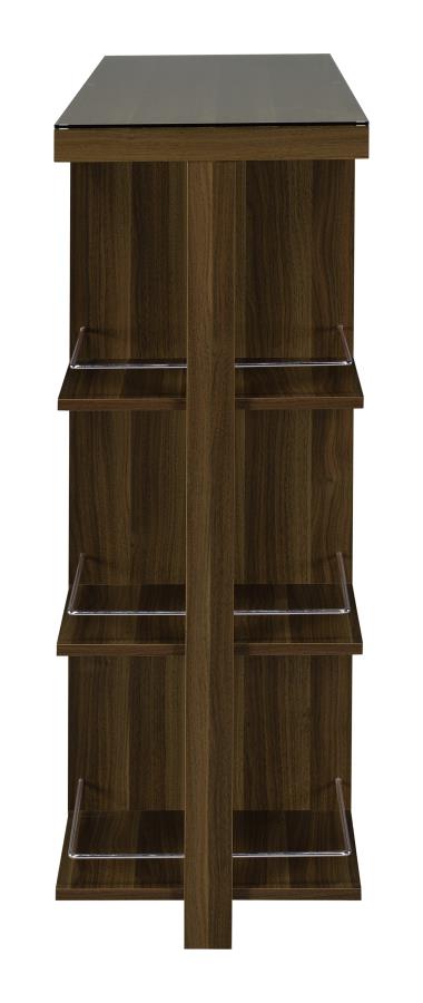 Diggs Bar Unit With Wine Bottle Storage Walnut