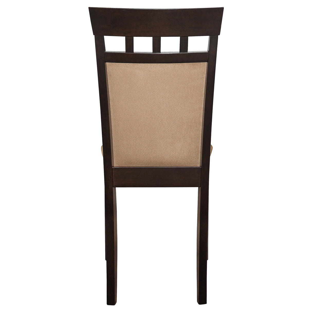 Gabriel Upholstered Side Chairs Cappuccino And Tan (Set Of 2)