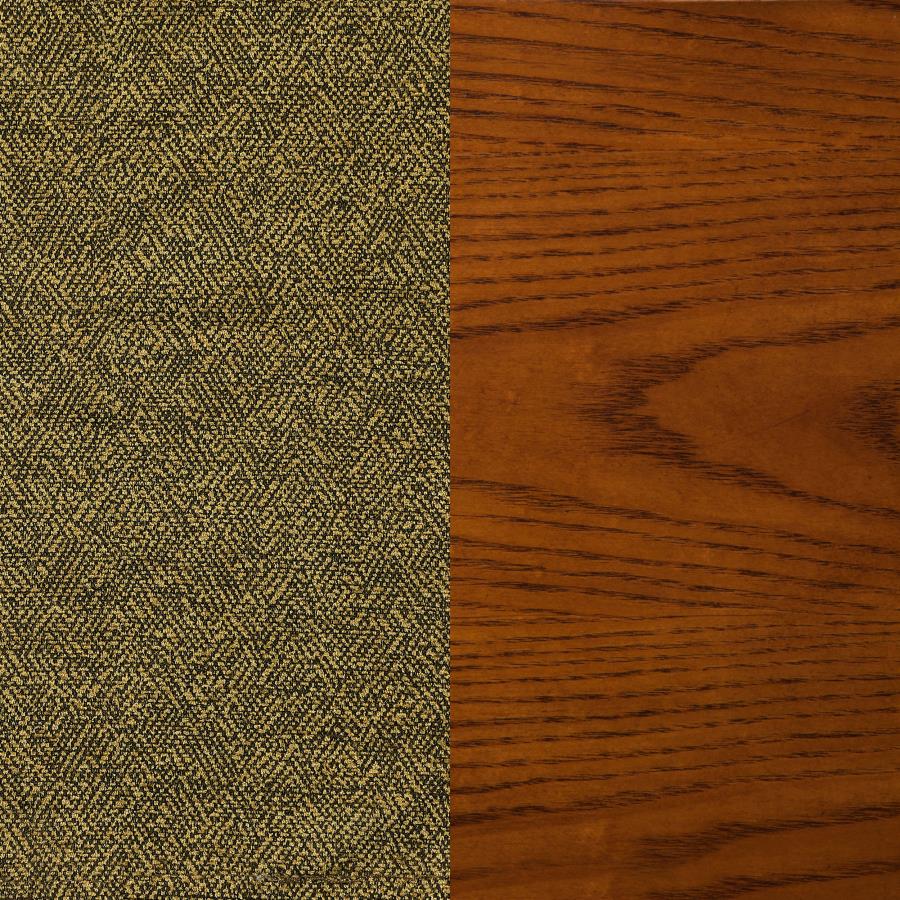 Mitchell Upholstered Game Chair Olive-Brown And Amber