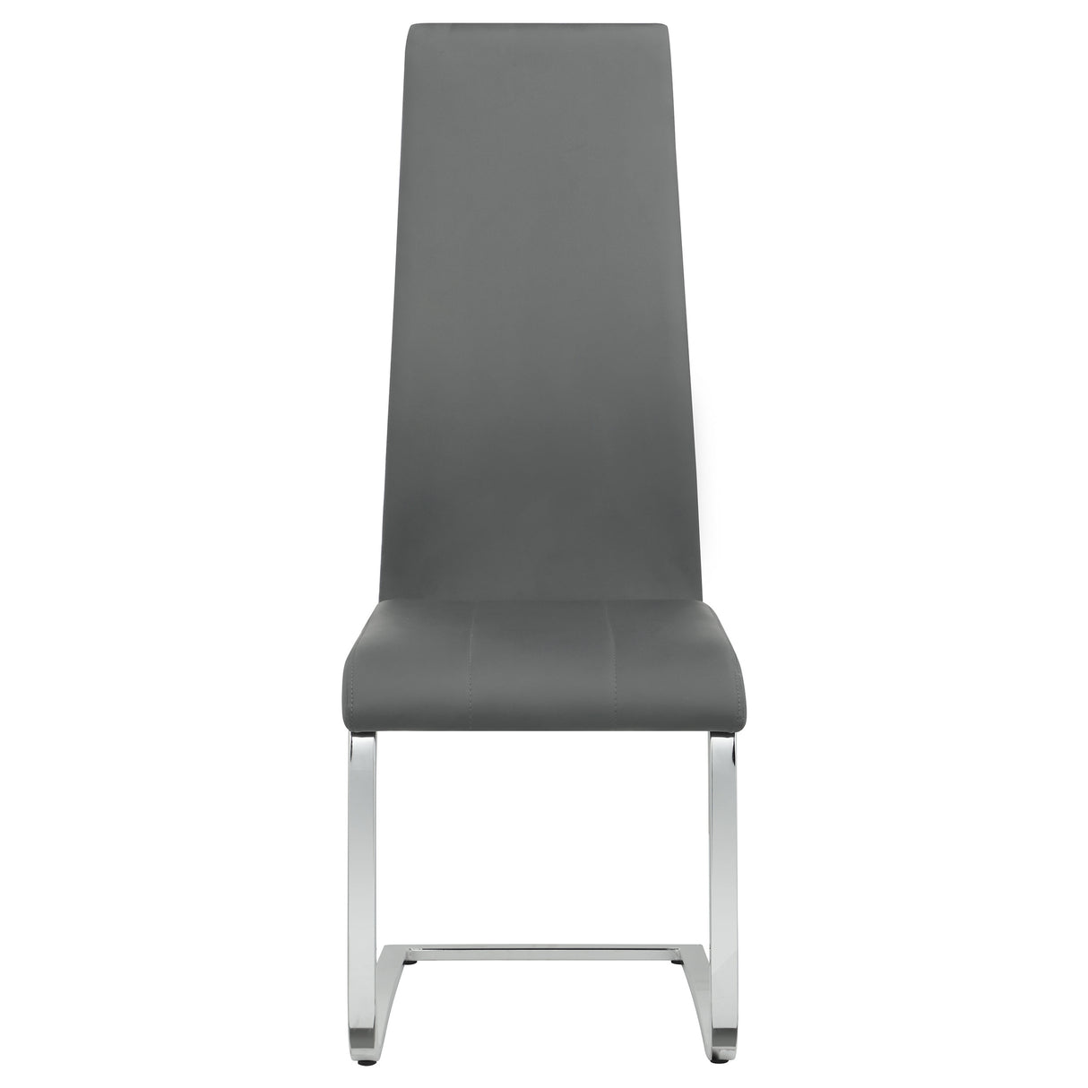 Anges White High Gloss / Grey 5-Piece Dining Table Set And