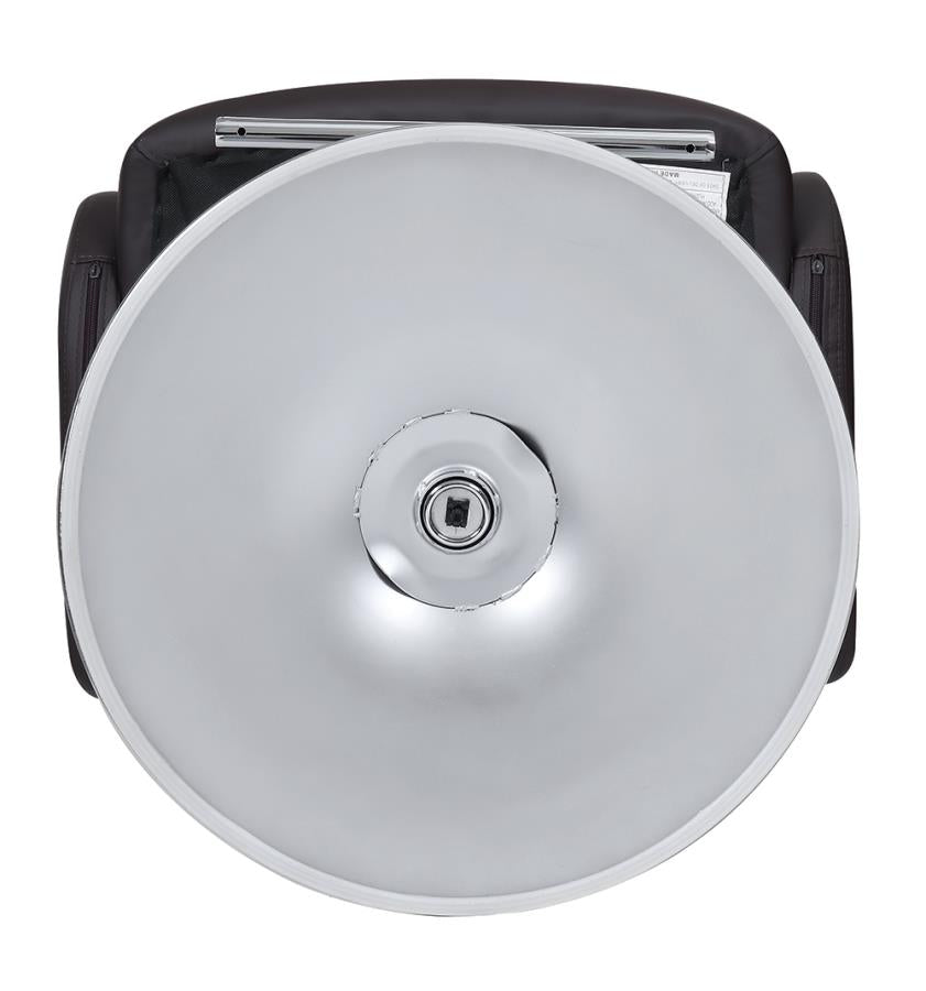 Brandi 29" Adjustable Height Bar Stool Chrome And Brown