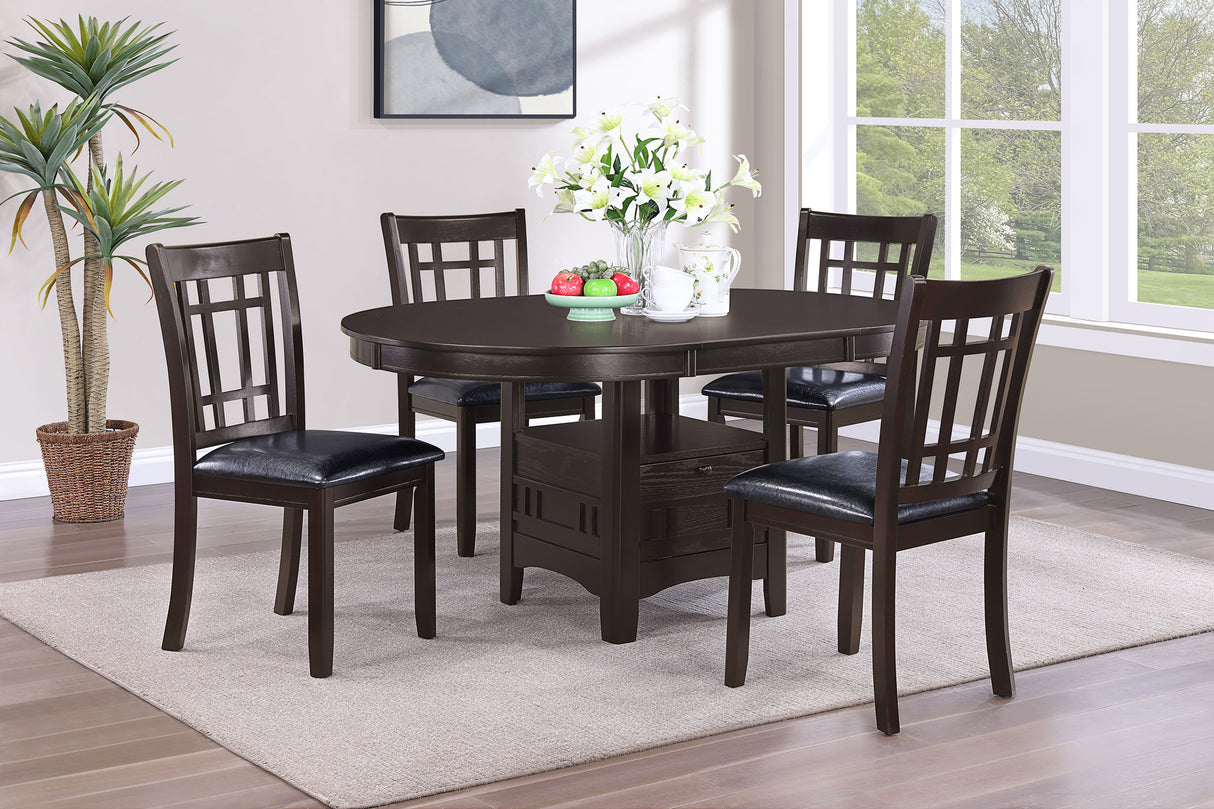 Lavon Dining Table With Storage Espresso