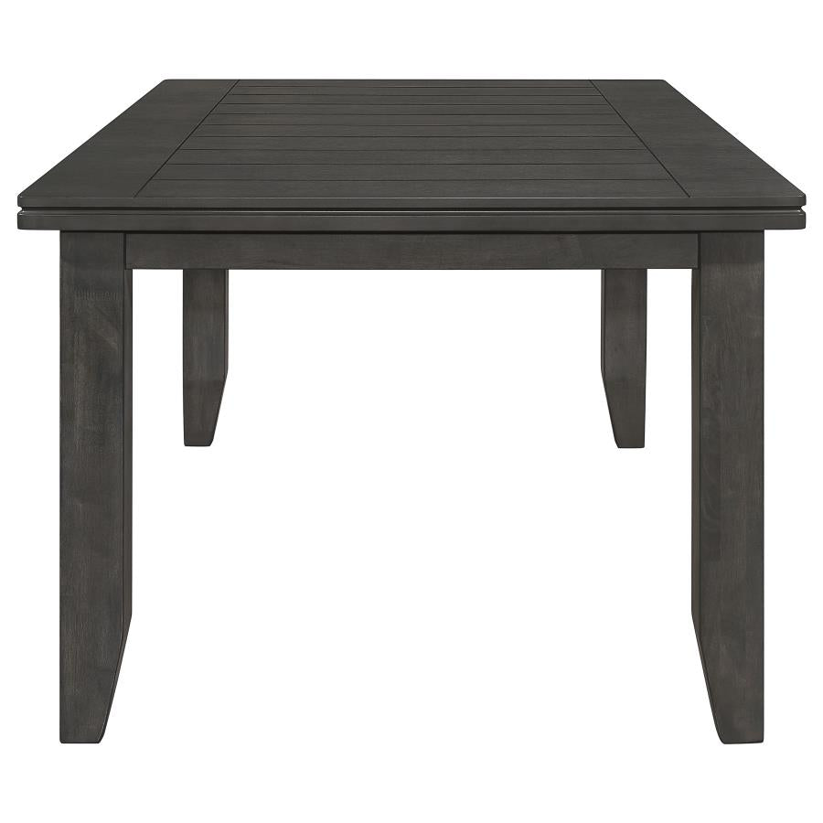 Dalila Dark Grey 5-Piece Rectangular Dining Table Set