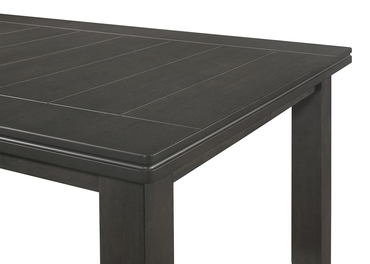 Dalila Dark Grey 5-Piece Rectangular Dining Table Set