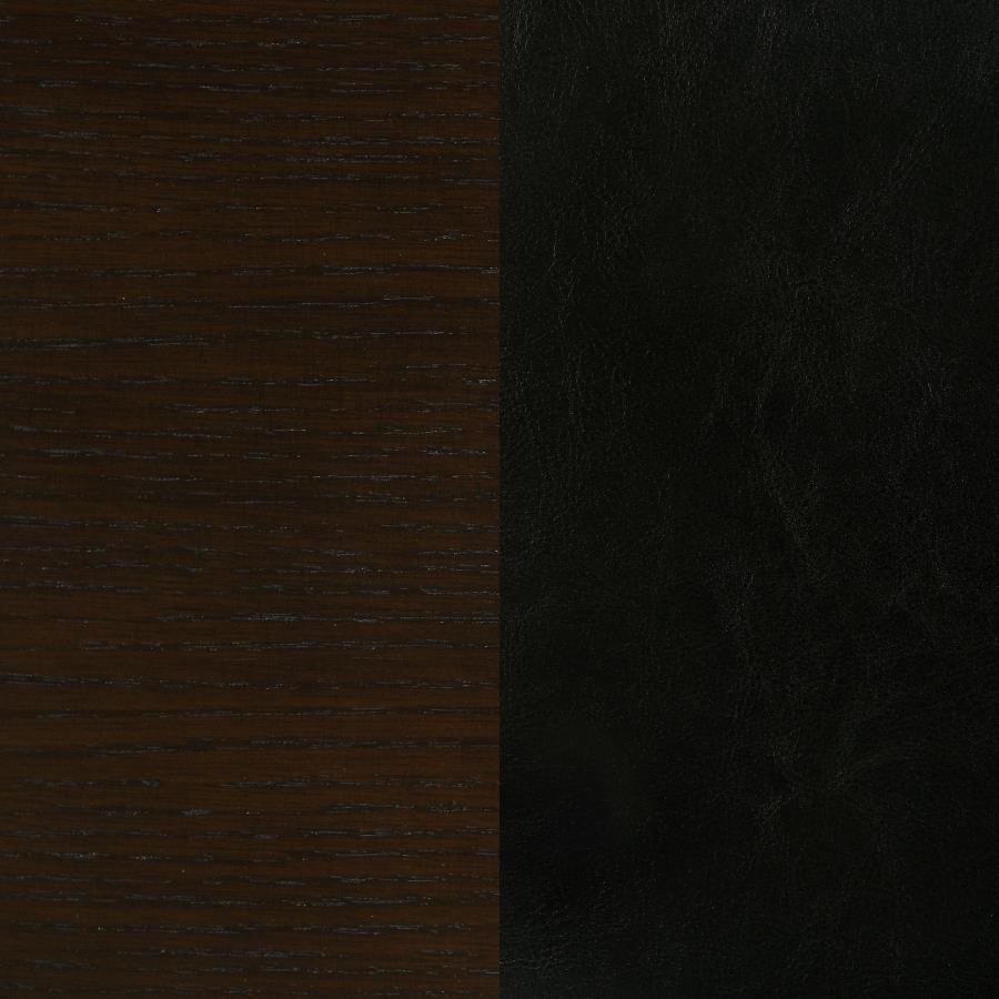 Dalila Ladder Back Side Chairs Cappuccino And Black (Set Of 2)