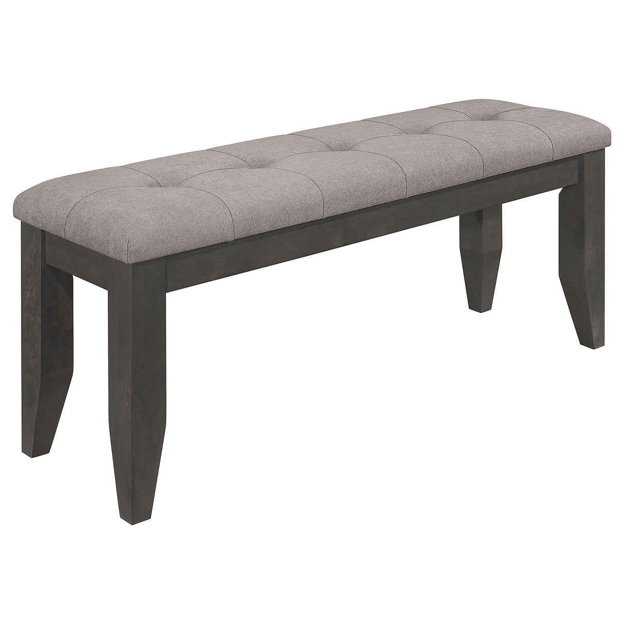 Dalila Padded Cushion Bench Grey And Dark Grey