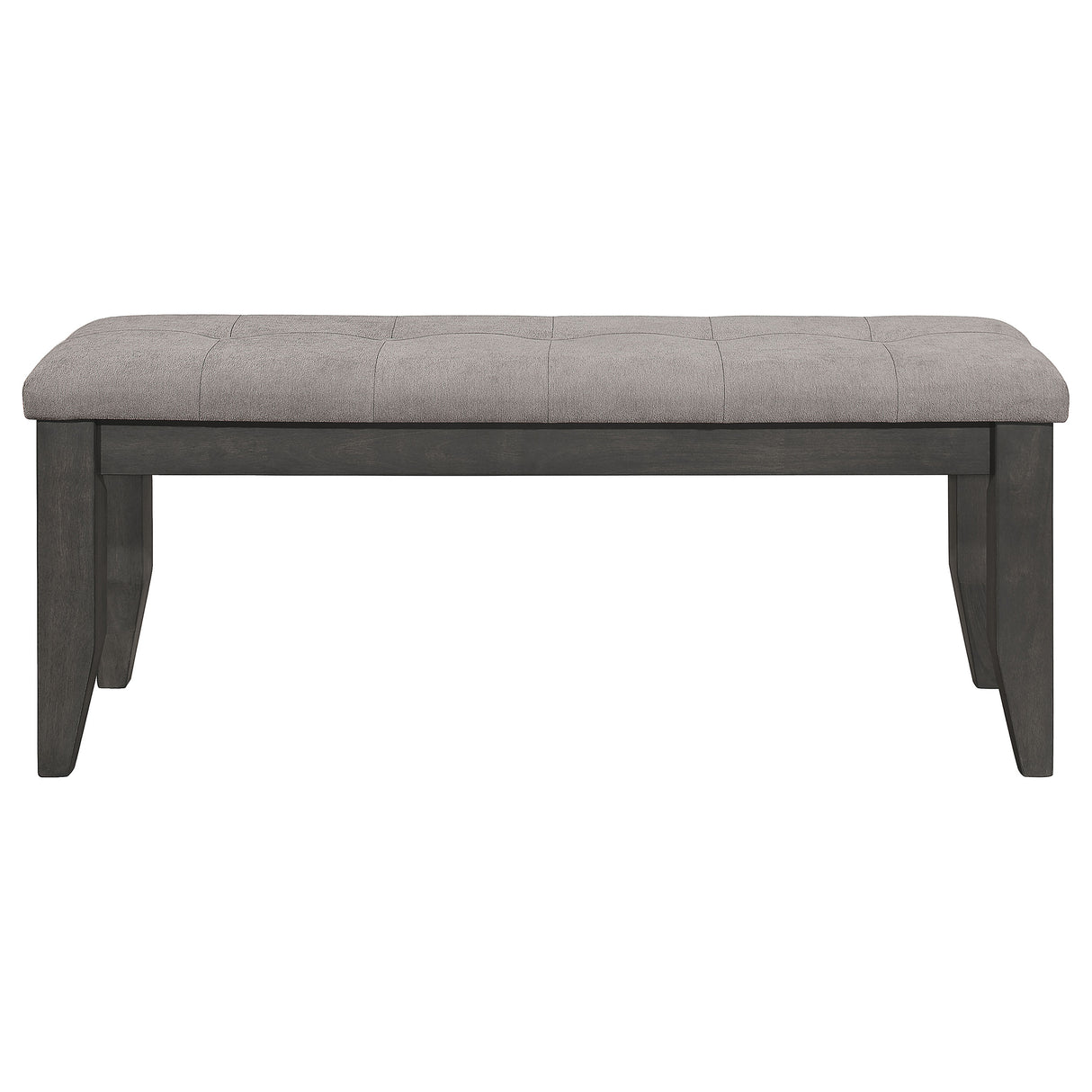 Dalila Padded Cushion Bench Grey And Dark Grey