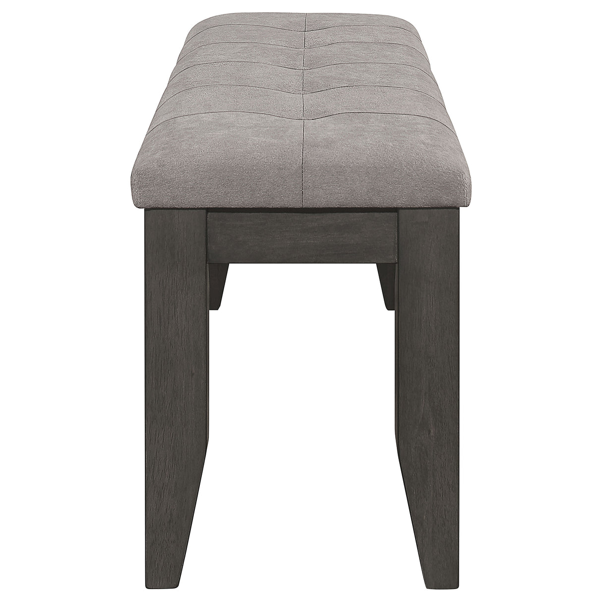 Dalila Padded Cushion Bench Grey And Dark Grey