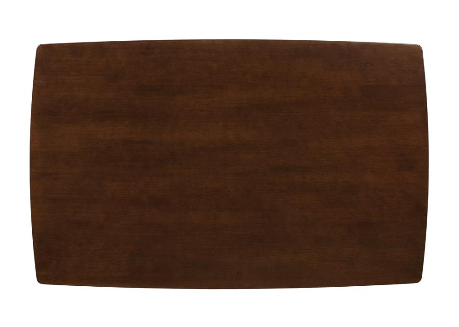 Kersey Dining Table With Angled Legs Chestnut