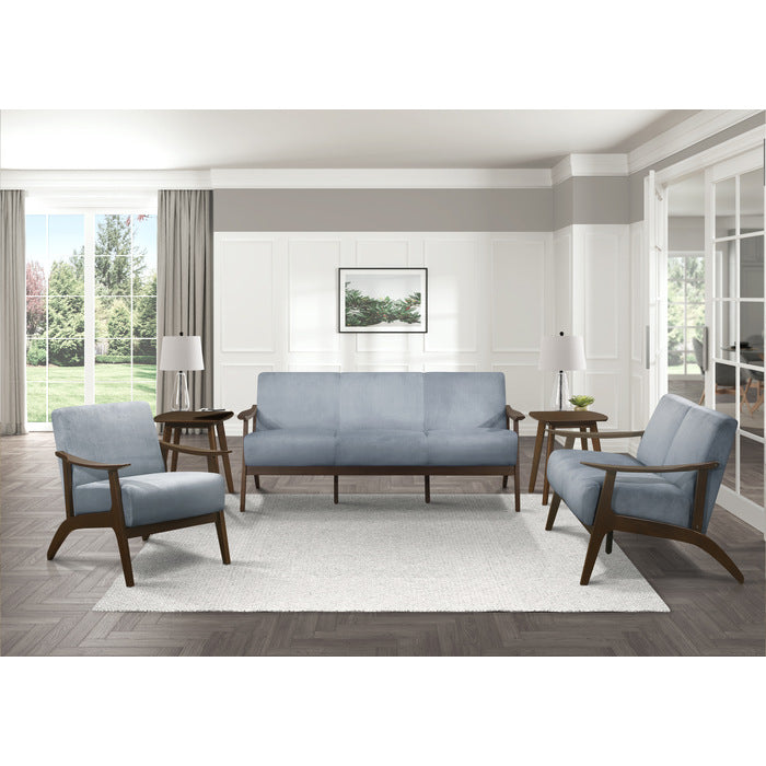 Carlson Blue Gray Loveseat