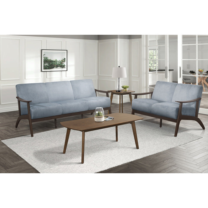 Carlson Blue Gray Loveseat