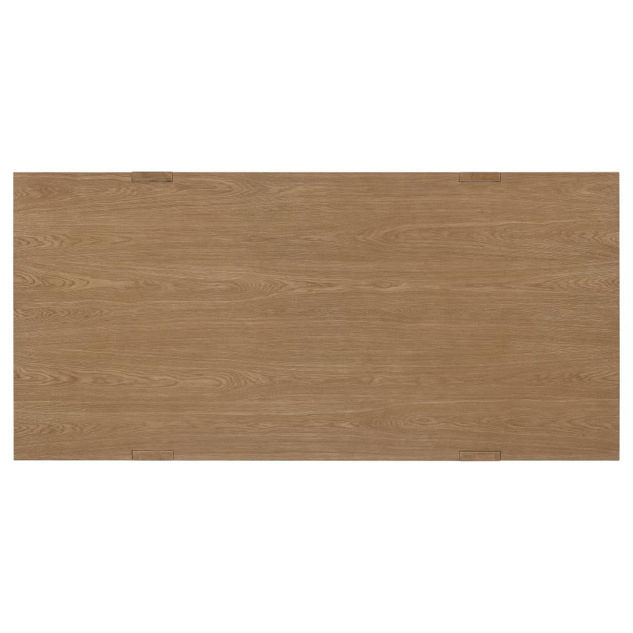 Sharon Brown Rectangular 84-Inch Wood Trestle Dining Table