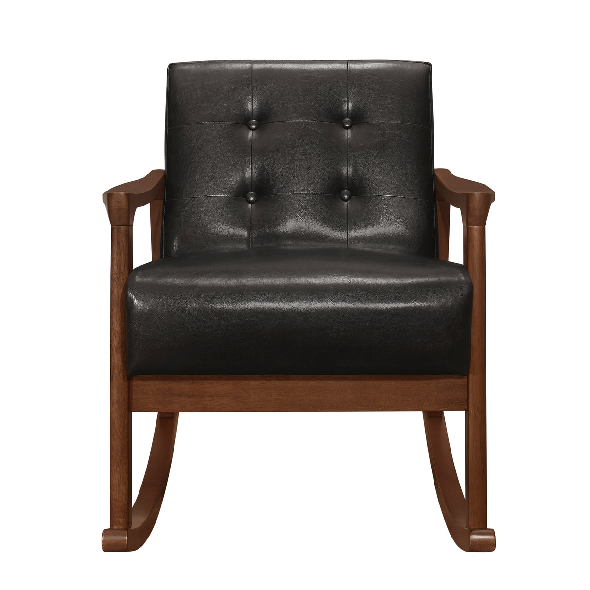 Auden Exposed Wood Frame With Dark Walnut Rocking Chair