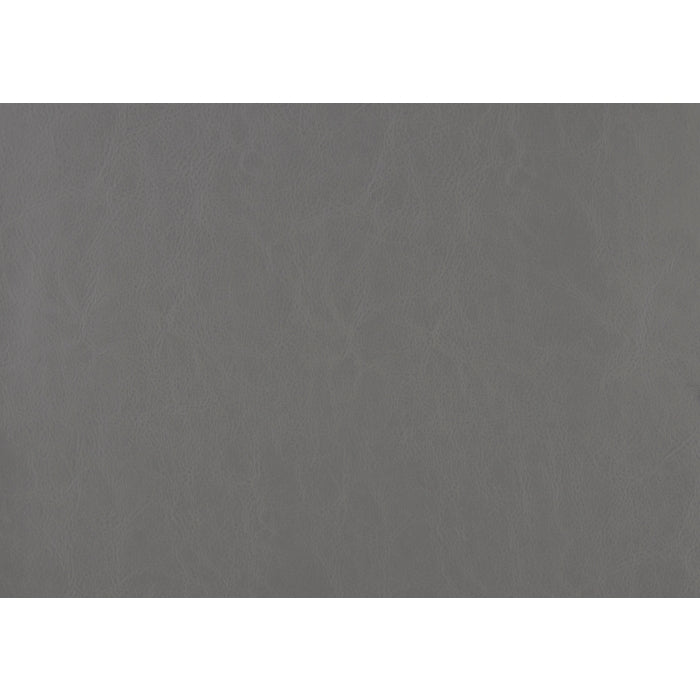 Alby Gray Faux Leather Accent Chair