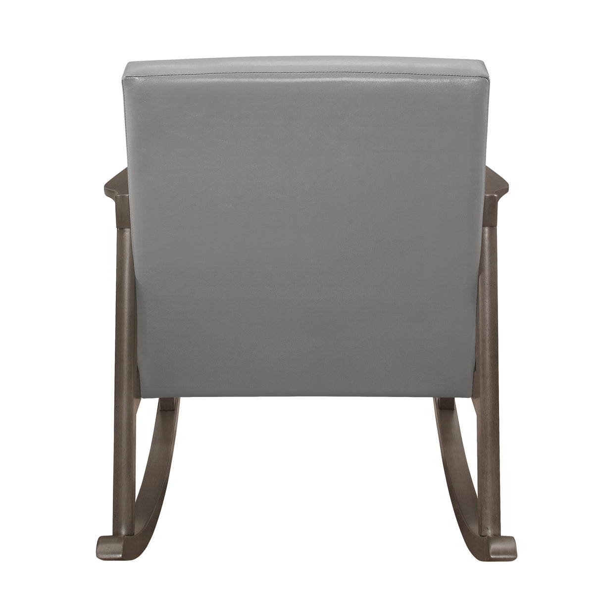 Auden Exposed Wood Frame With Light Gray Rocking Chair