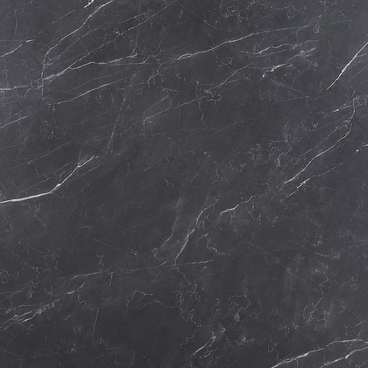 Camden Black Round 48-Inch Faux Marble Top Dining Table