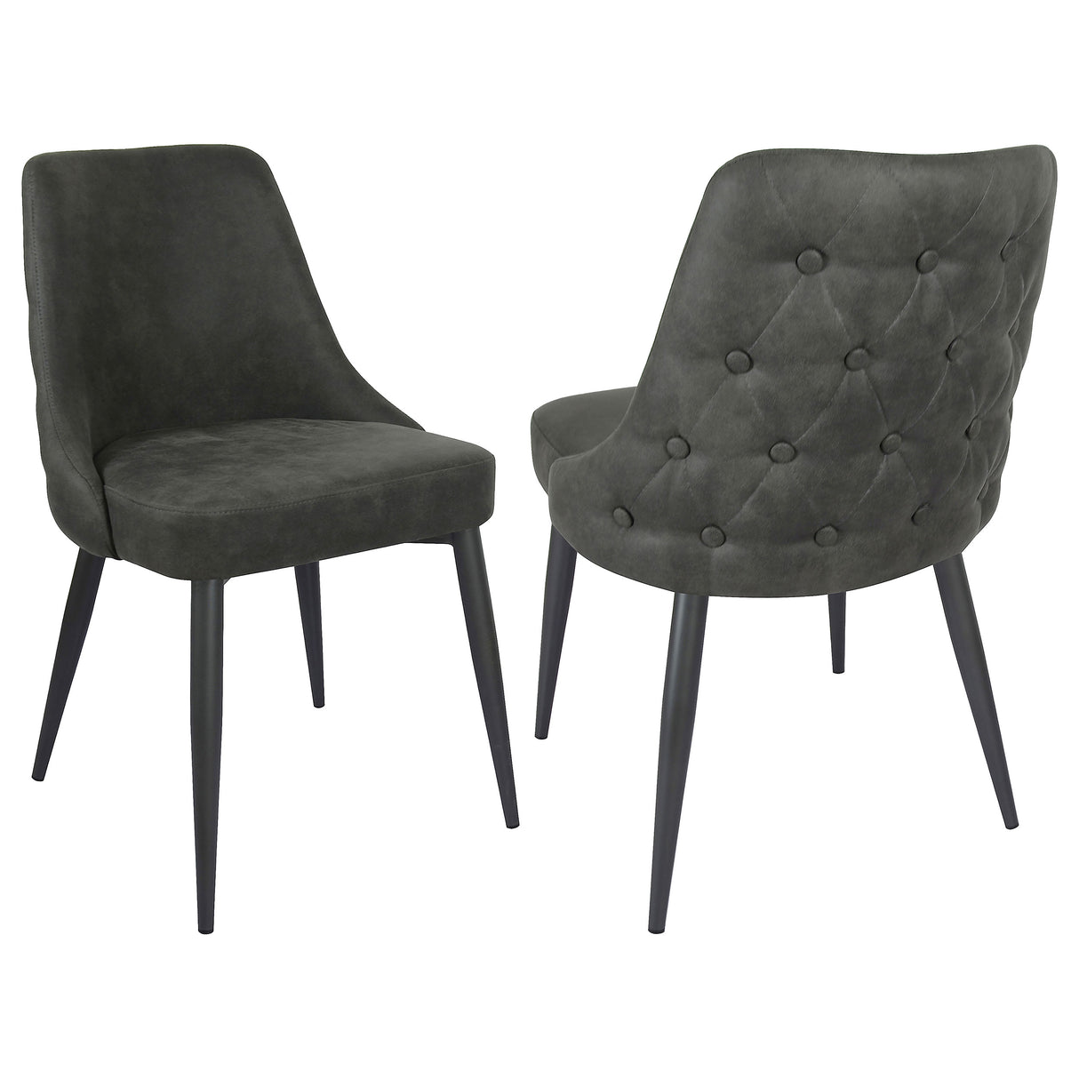 Cosmo Upholstered Curved Back Side Chairs (Set Of 2)
