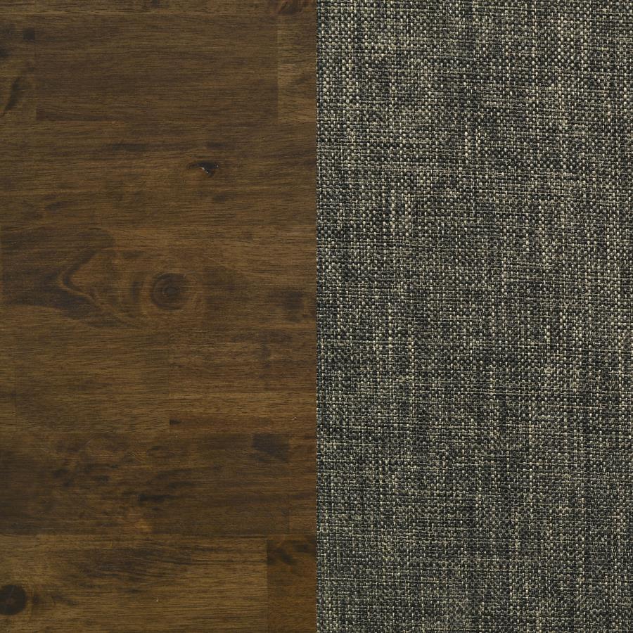 Alston Ladder Back Dining Side Chairs Knotty Nutmeg And Grey (Set Of 2)