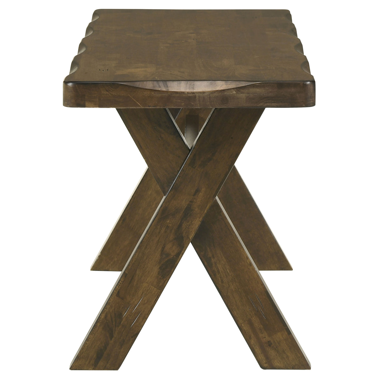Alston X-Shaped Dining Bench Knotty Nutmeg