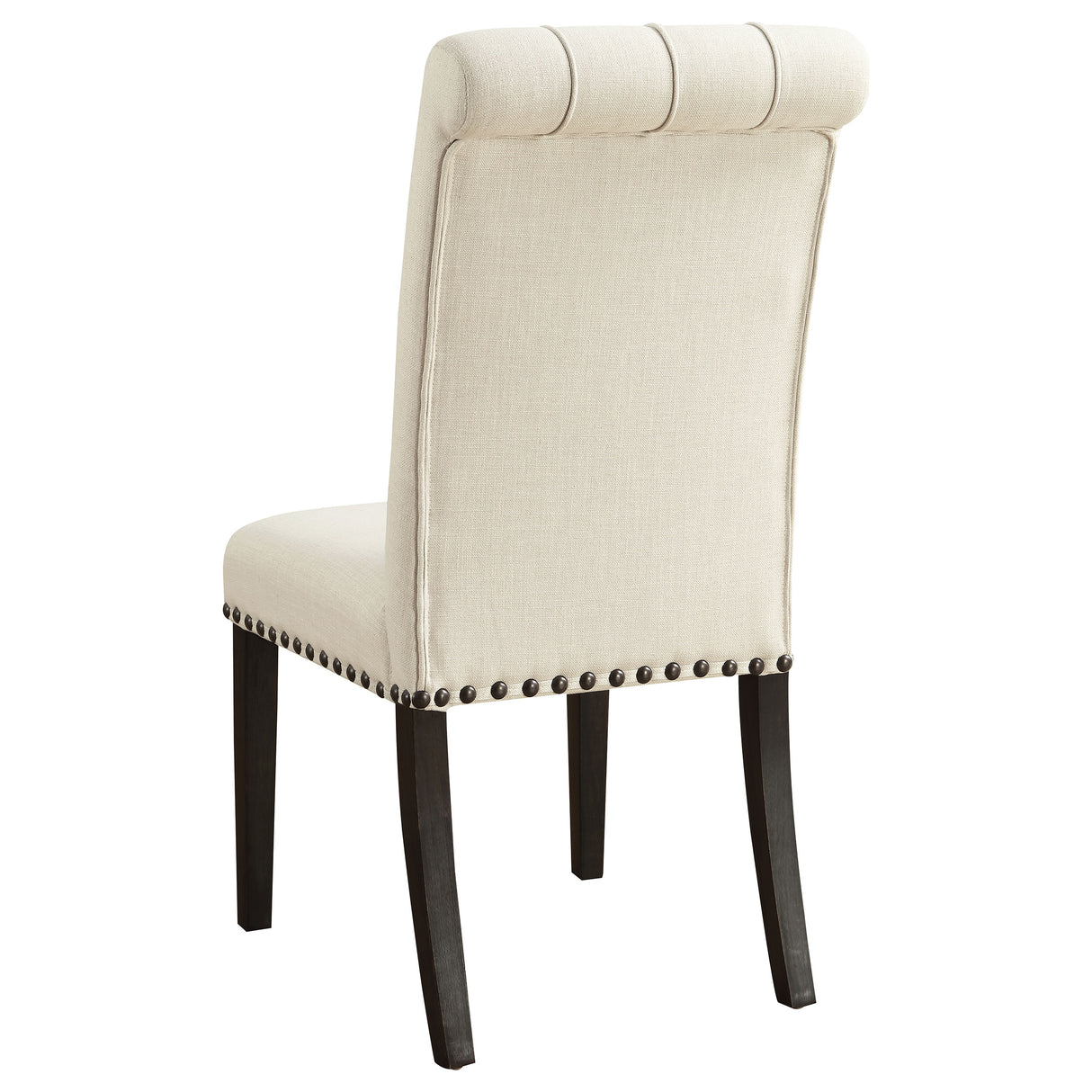 Alana Upholstered Side Chairs Beige And Smokey Black (Set Of 2)