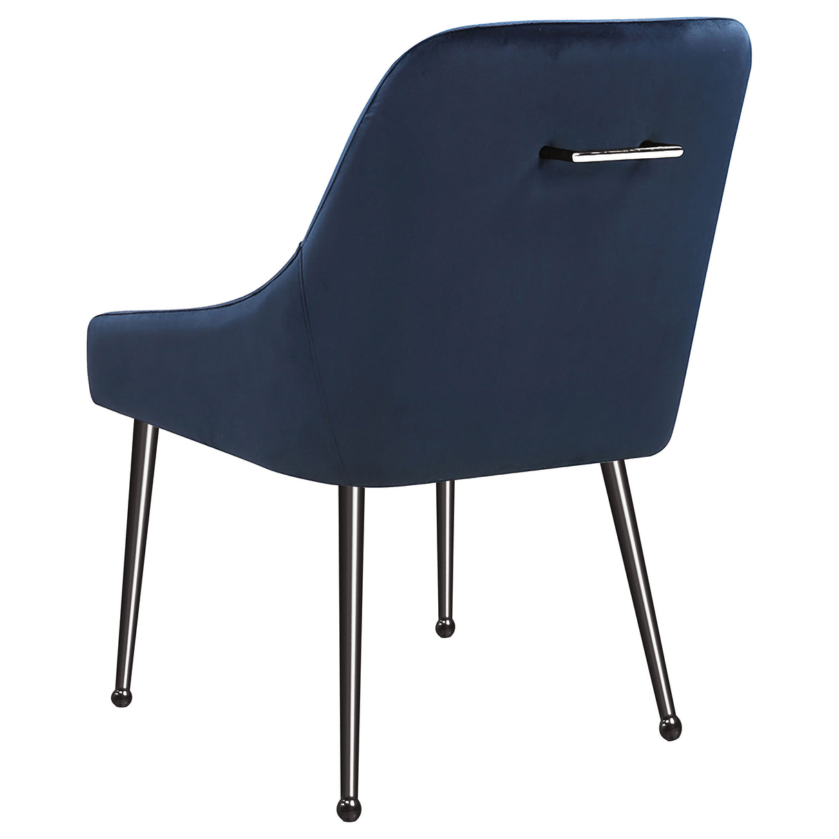 Mayette Blue / Black Nickel Upholstered Dining Side Chair (Set Of 2)