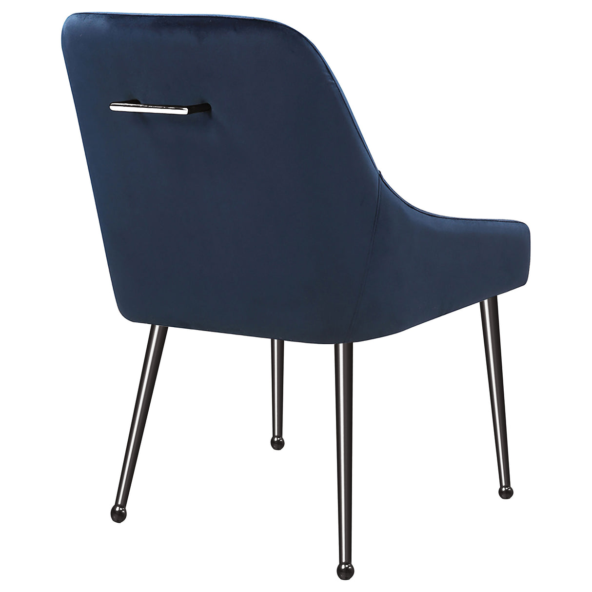 Mayette Blue / Black Nickel Upholstered Dining Side Chair (Set Of 2)