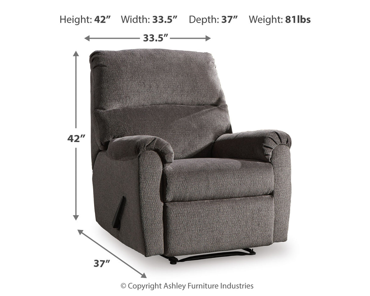 Nerviano Gray Recliner