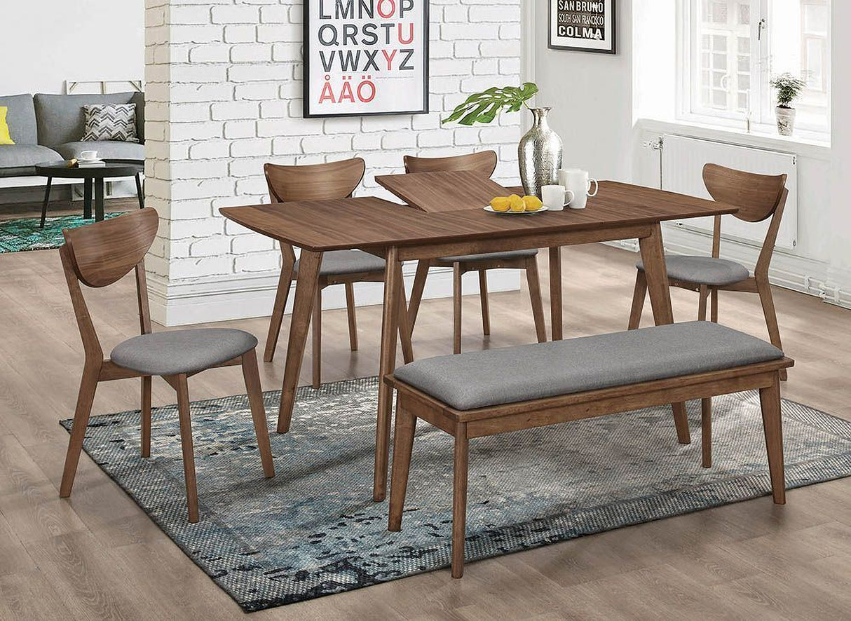 Alfredo Natural Walnut Dining Room Set