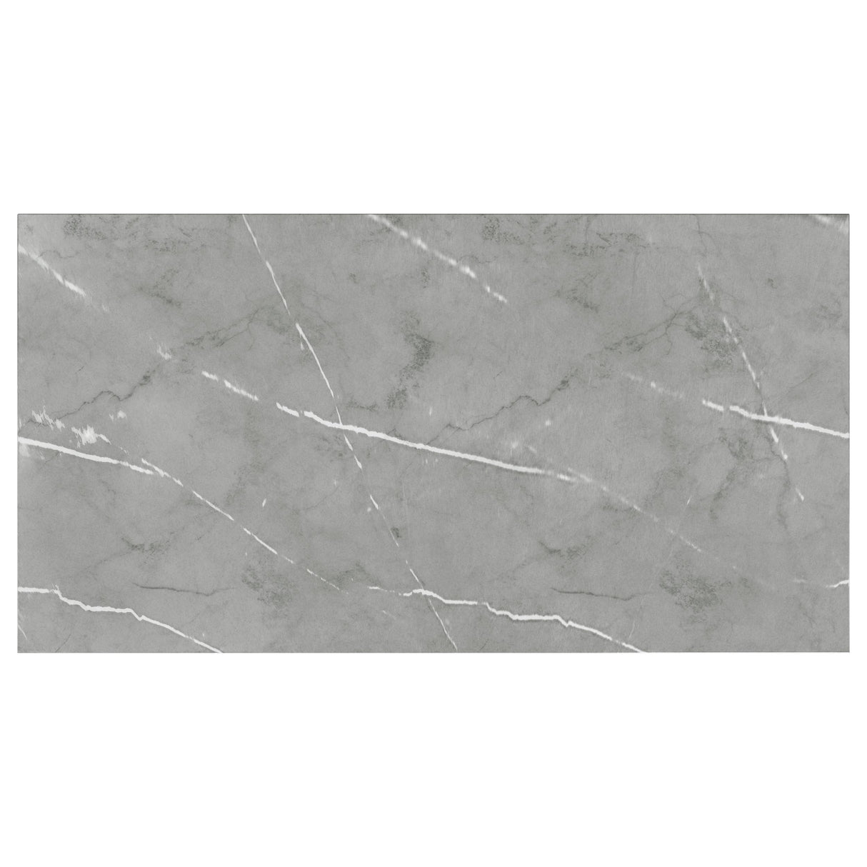 Sterling Grey Faux Marble 72-Inch Rectangular Dining Table