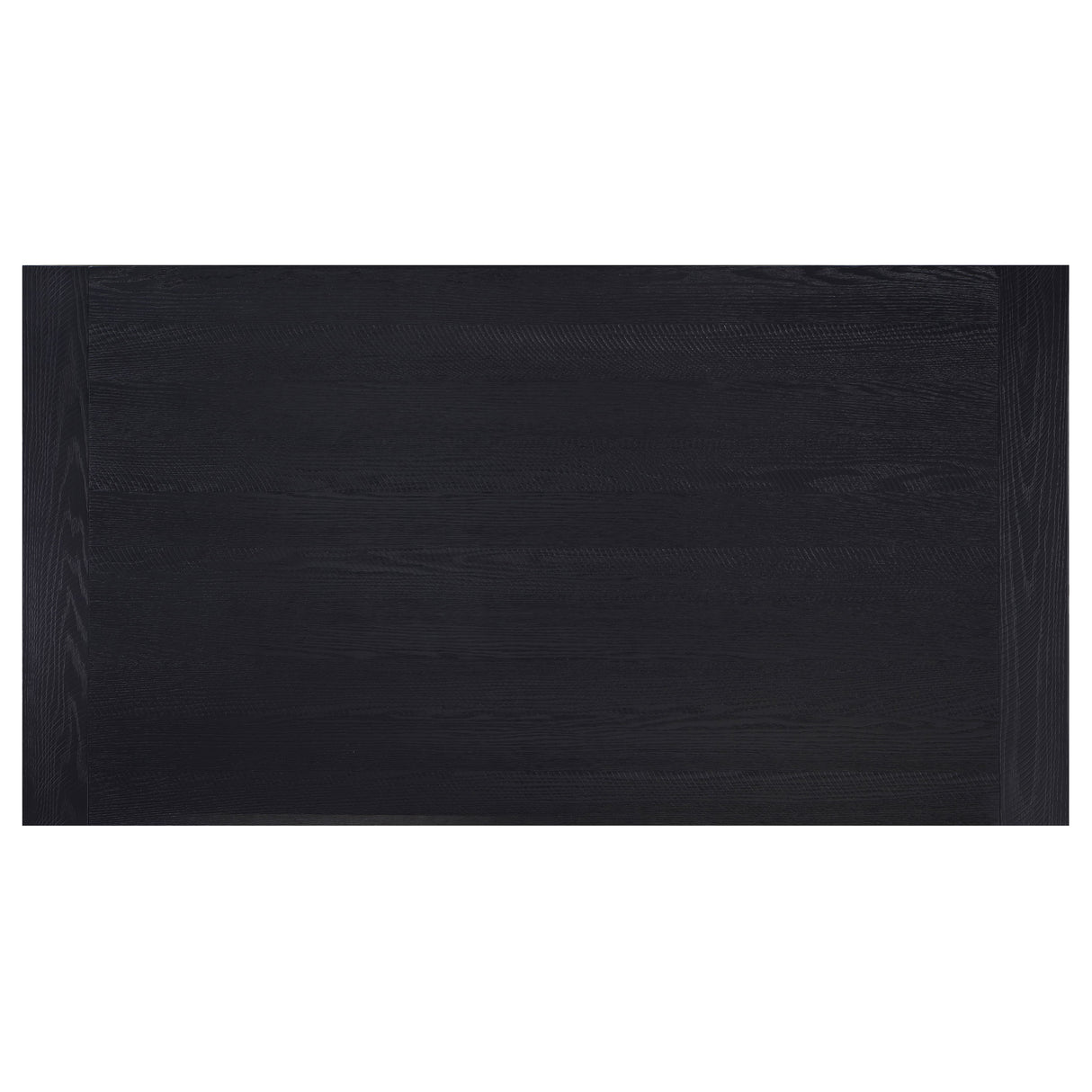 Newport Black 5-Piece Rectangular Trestle Dining Table Set