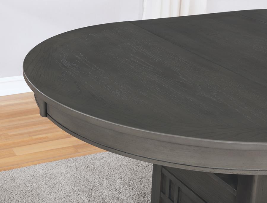 Lavon Dining Table With Storage Medium Grey
