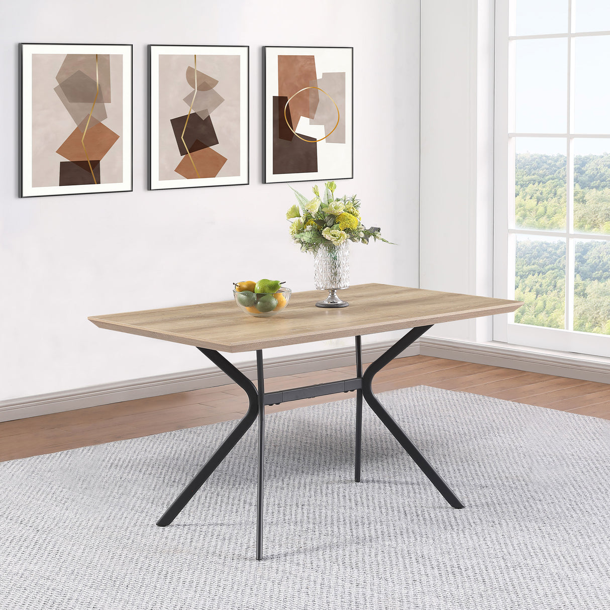 Edgecreek Light Brown 53-Inch Composite Wood Dining Table