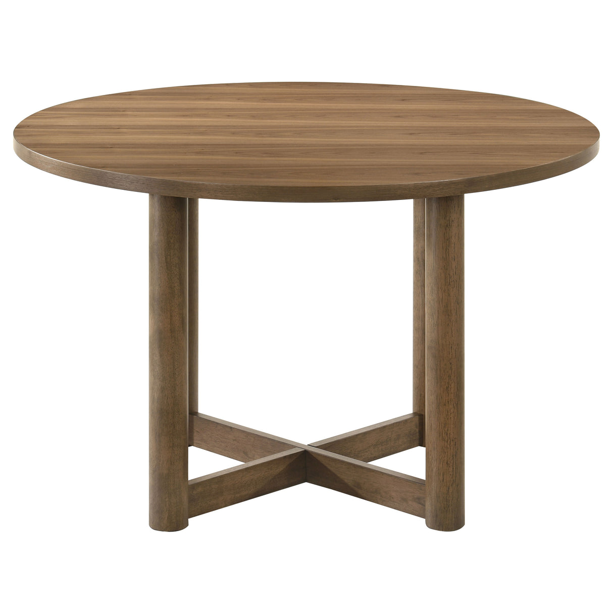 Biltmore Walnut 46-Inch Round Wood Dining Table