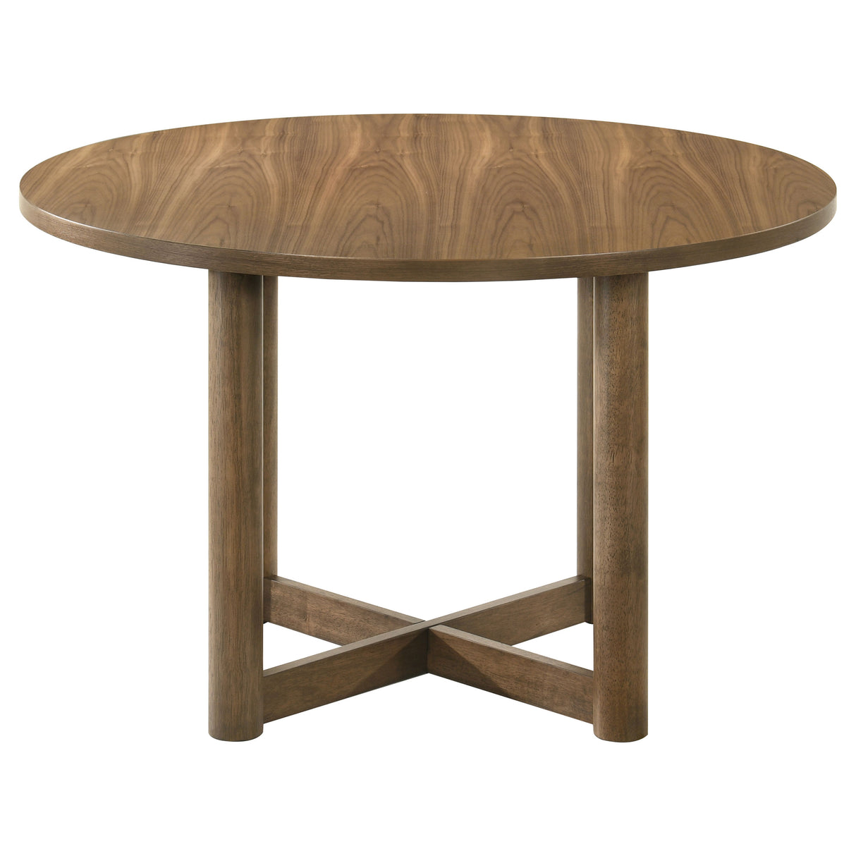 Biltmore Walnut 46-Inch Round Wood Dining Table