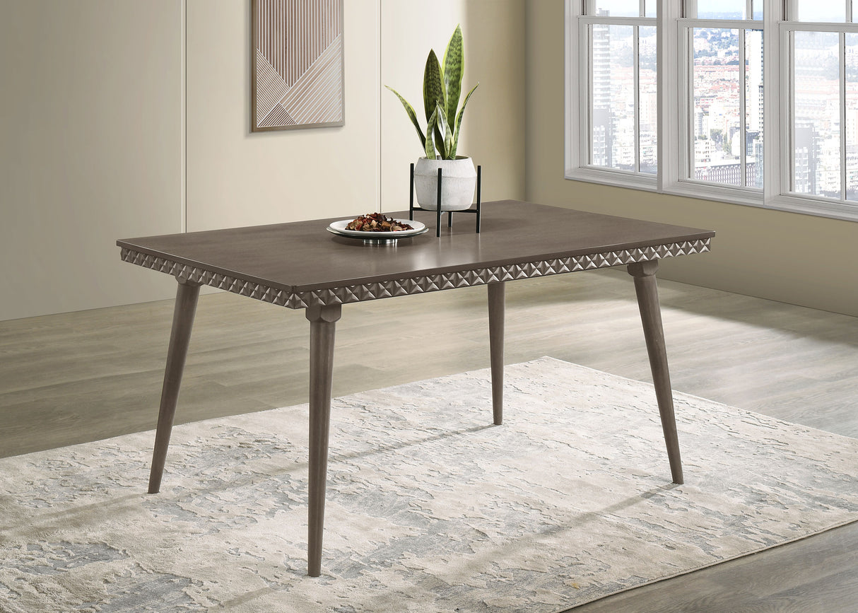 Onslow Dark Brown 59-Inch Rectangular Wood Dining Table