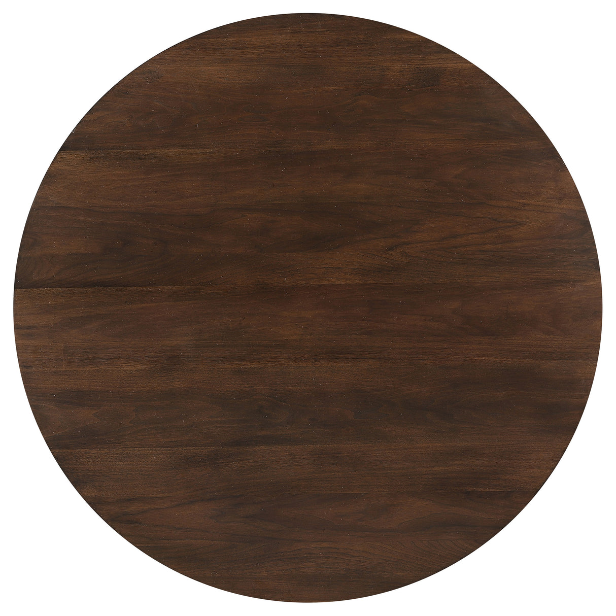 Everton Dark Walnut Round 53-Inch Wood Dining Table