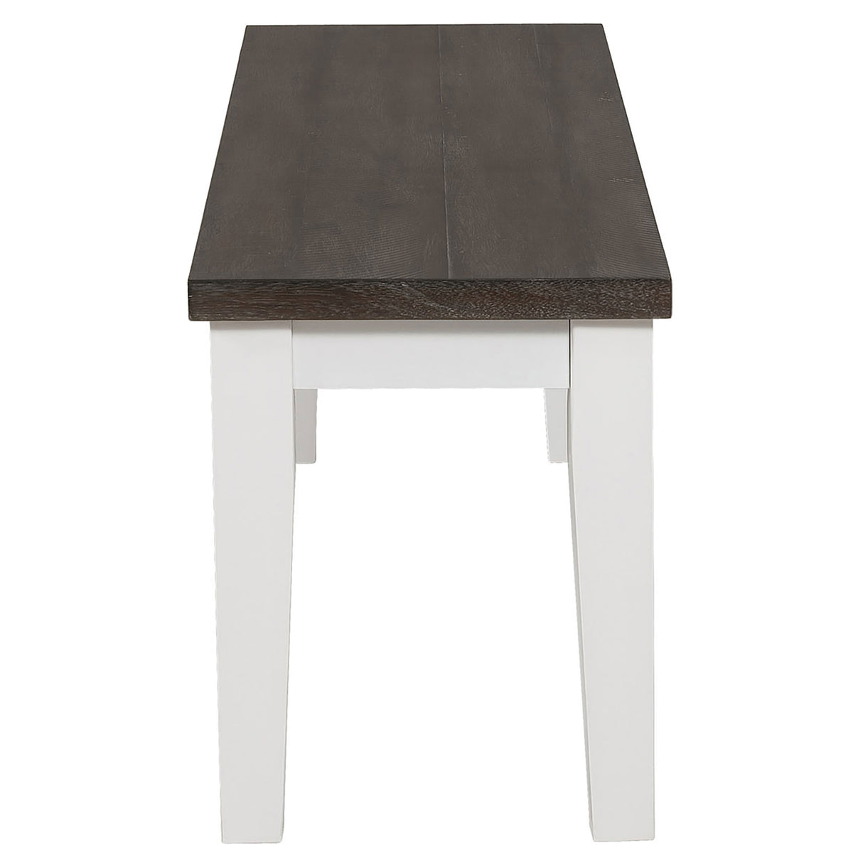 Kingman Distressed White 6-Piece Rectangular Dining Set Espresso And