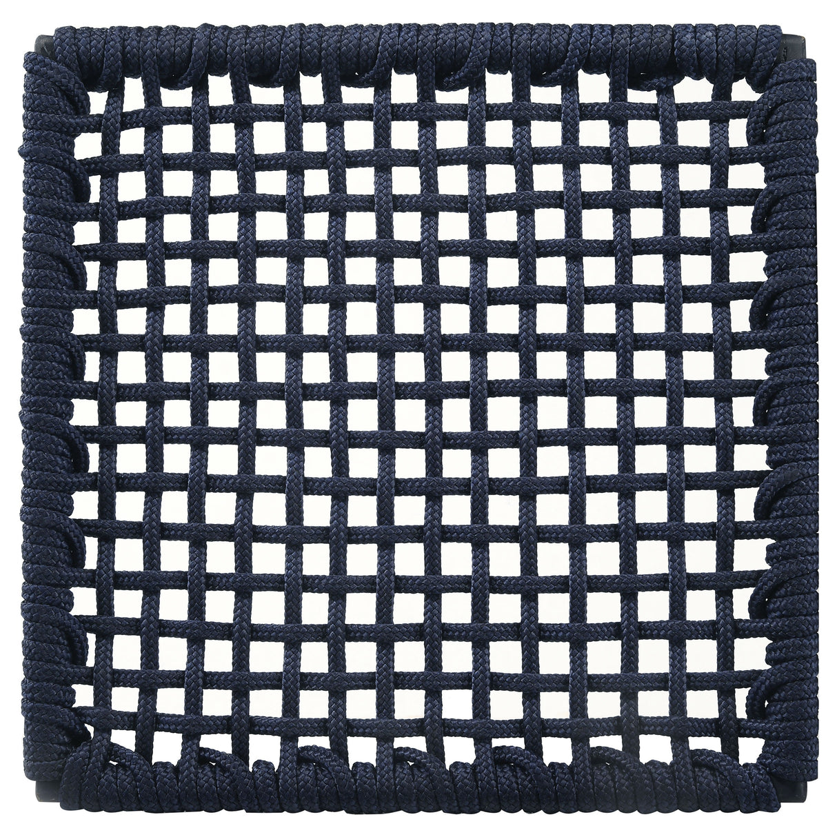 Nakia Woven Rope Dining Chairs Dark Navy (Set Of 2)