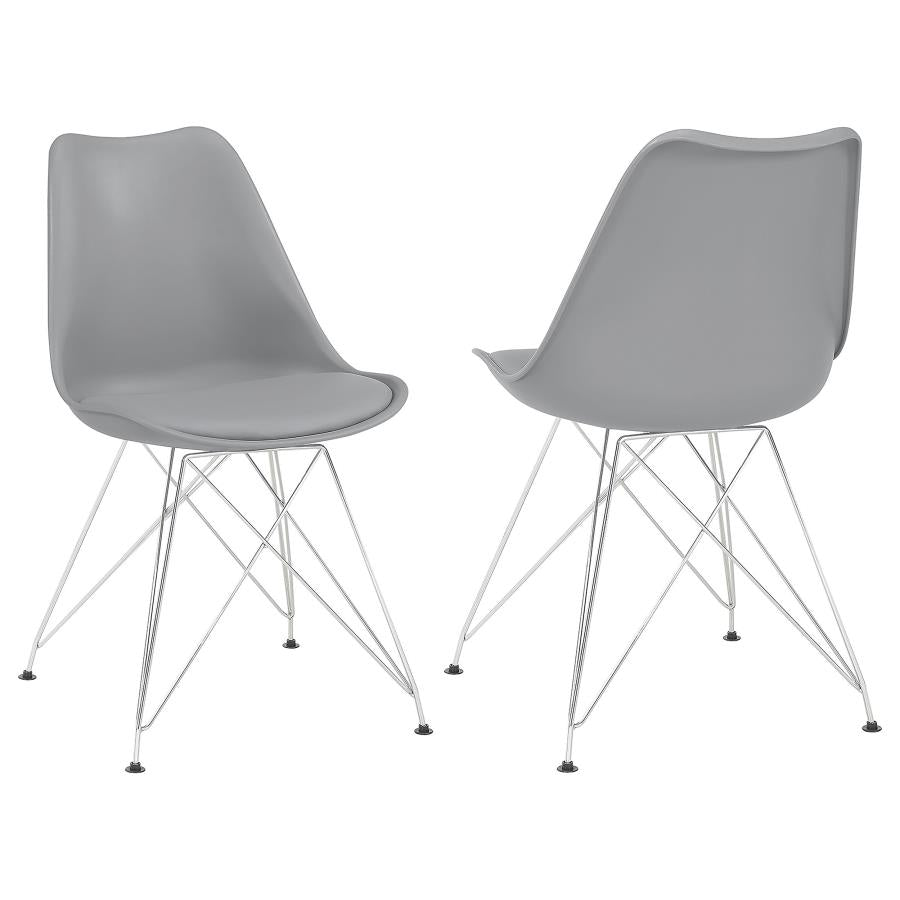 Juniper Upholstered Side Chairs Grey (Set Of 2)