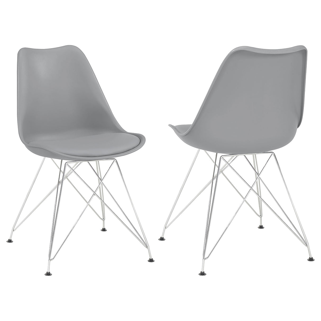 Juniper Upholstered Side Chairs Grey (Set Of 2)