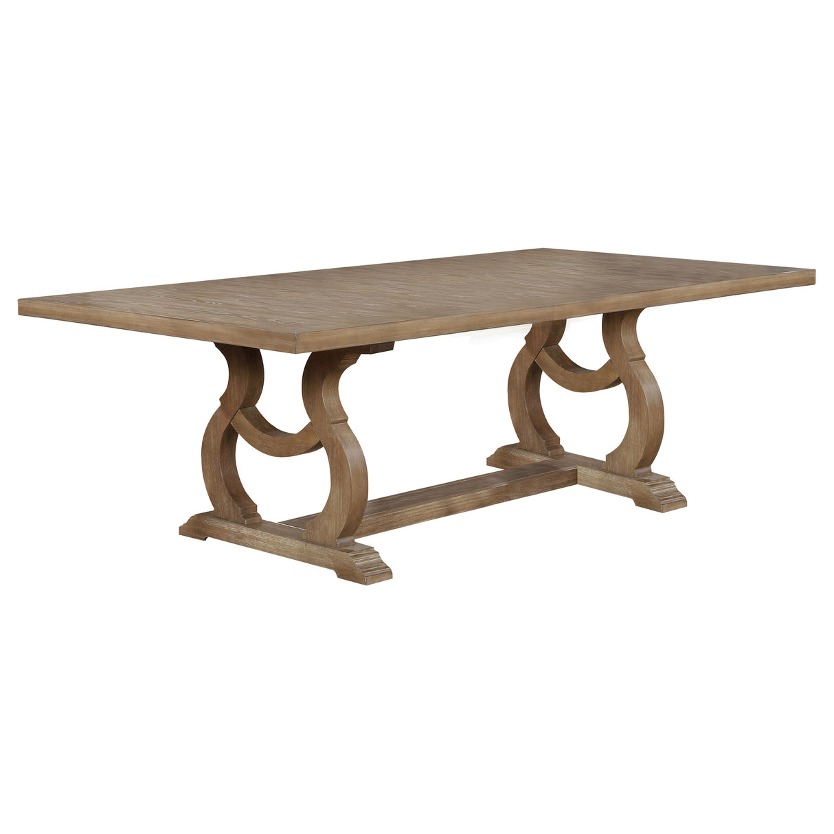 Brockway Barley Brown 104-Inch Extension Leaf Dining Table
